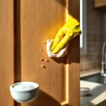 Фото по теме: Как убрать жирные пятна с кухонных фасадов из дерева