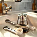 Фото по теме: Что делать если смеситель на кухне шатается на мойке